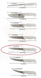 neměcký špikovací nůž BEEKETAL, rovná tuhá čepel 17 cm
