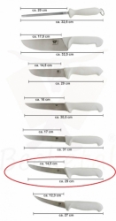 Vykosťovací řeznický nůž BEEKETAL semi-flexibilní zakřivená čepel 14,5 cm