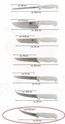 Vykosťovací řeznický nůž BEEKETAL semi-flexibilní zakřivená čepel 12,3 cm