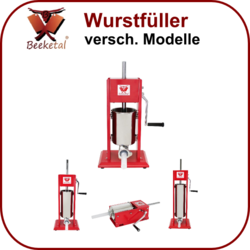 Vertikální plnička klobás (narážečka) Beeketal MT03 na 3L + 4 nástavce Vertikální plnička klobás (narážečka) Beeketal MT03 na 3L + 4 nástavce